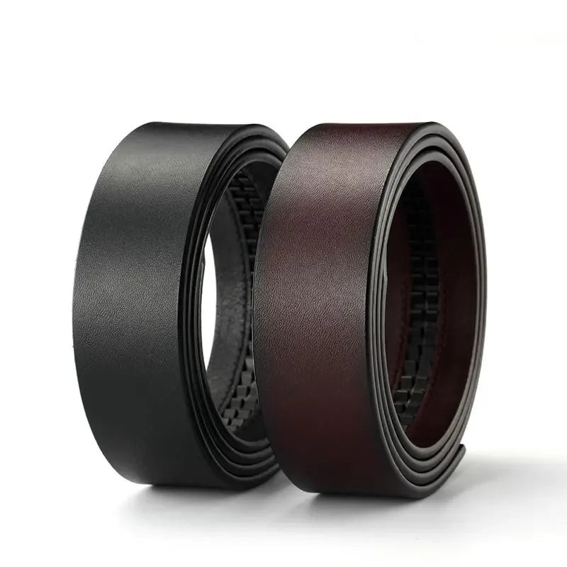 Men's Genuine Cowhide Leather Belt – Vintage Automatic Edition