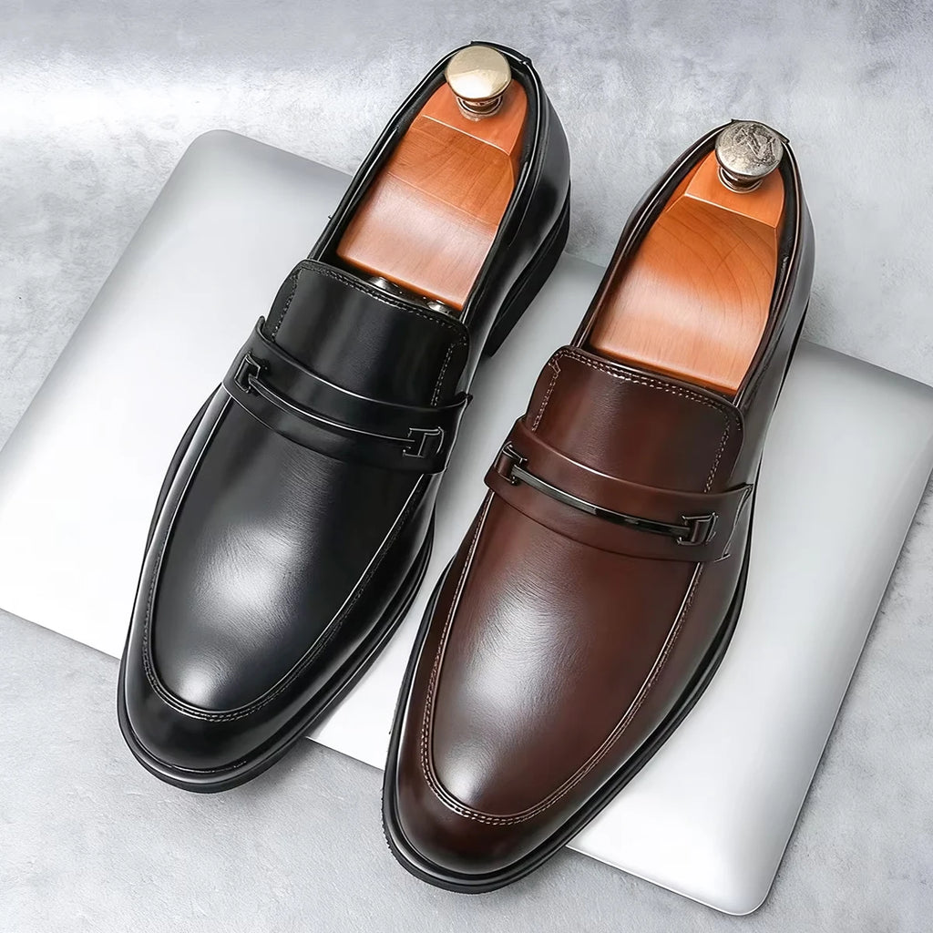 Men's Formal Leather Loafers – Classic Prestige Edition