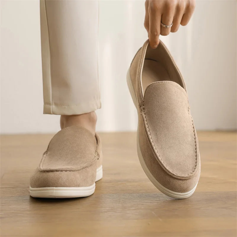 Men's Frosted Suede Loafers