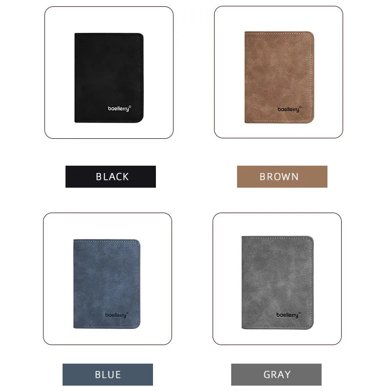 Men’s Thin Sanded Leather Wallet