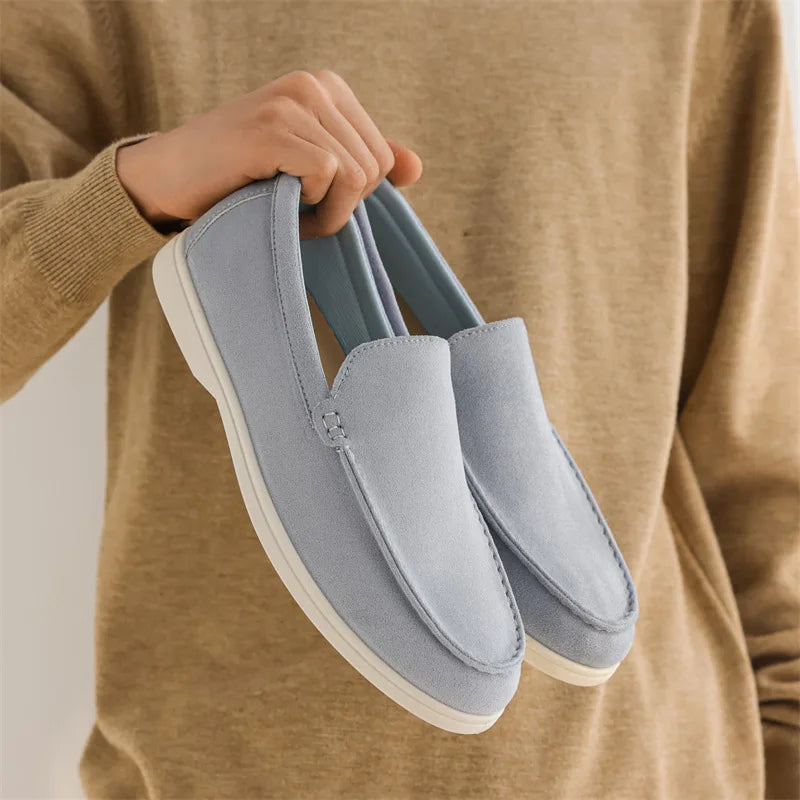 Men's Frosted Suede Loafers
