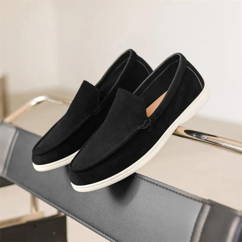 Men's Frosted Suede Loafers