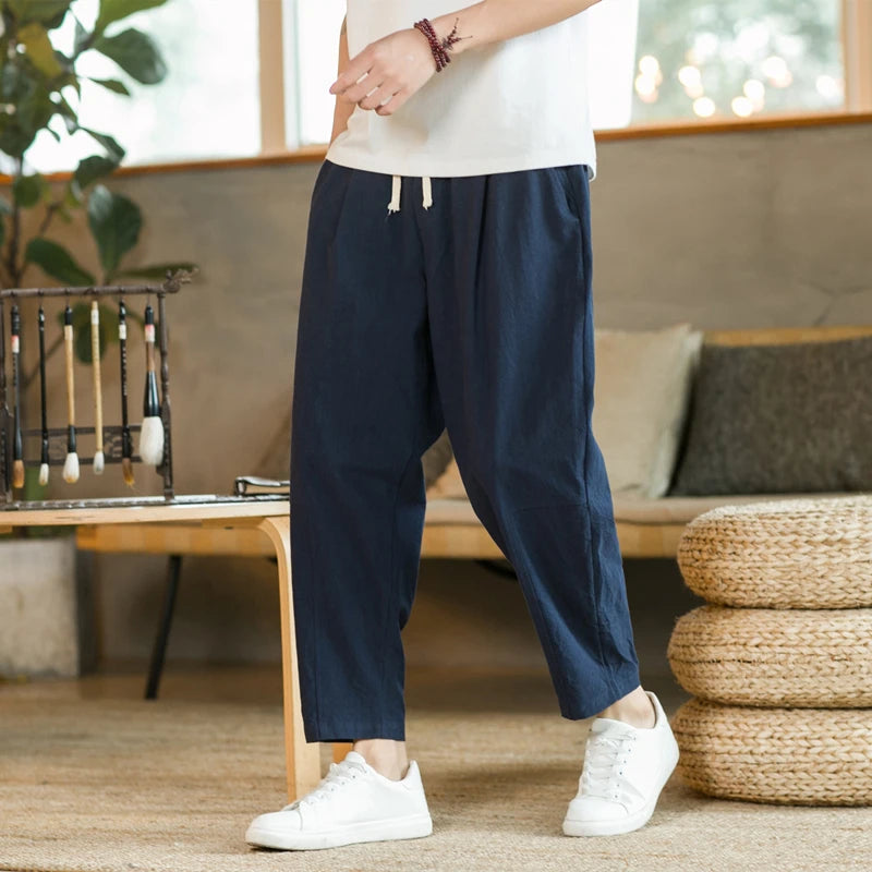 Norvello Cotton Linen Trousers