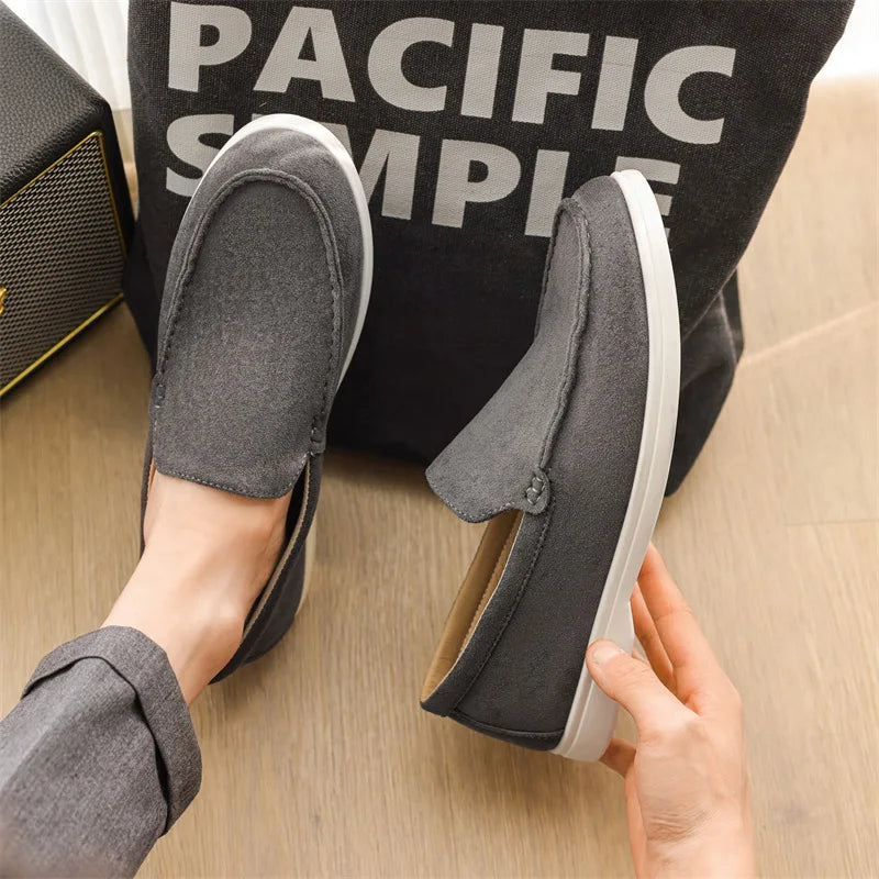 Men's Frosted Suede Loafers