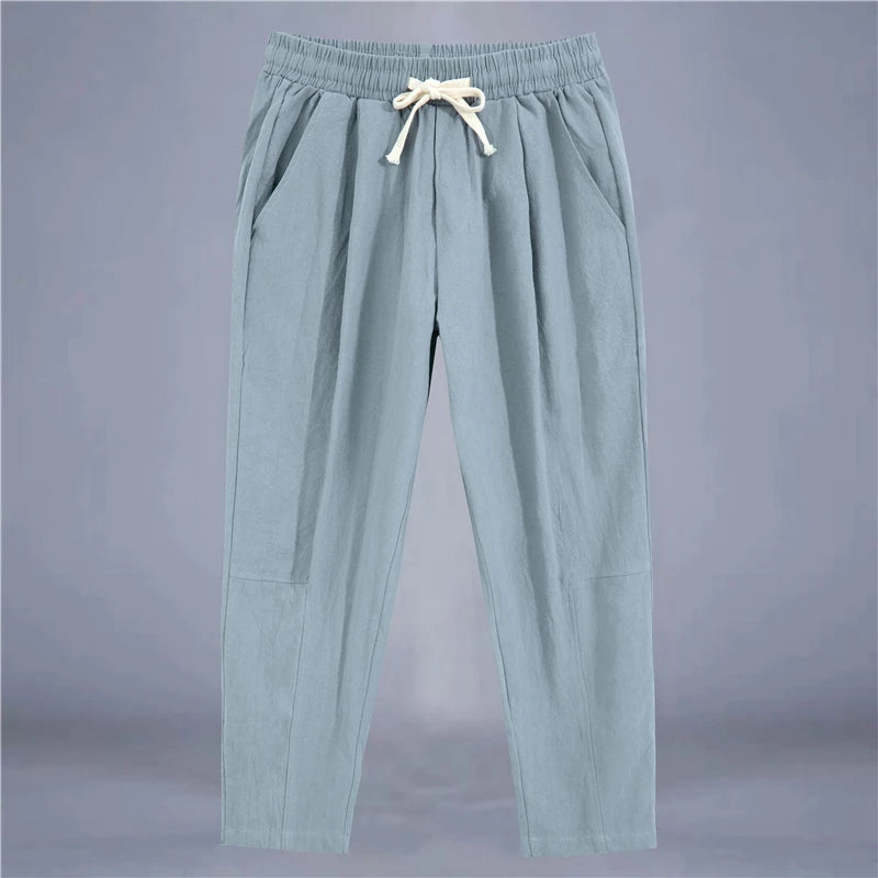 Norvello Cotton Linen Trousers