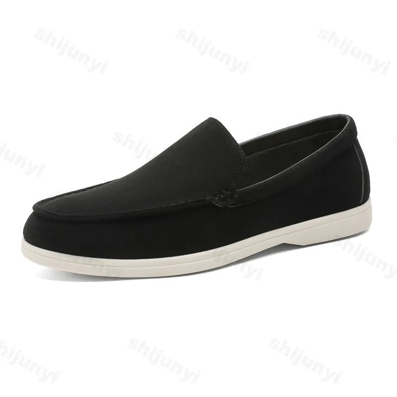 Men's Frosted Suede Loafers