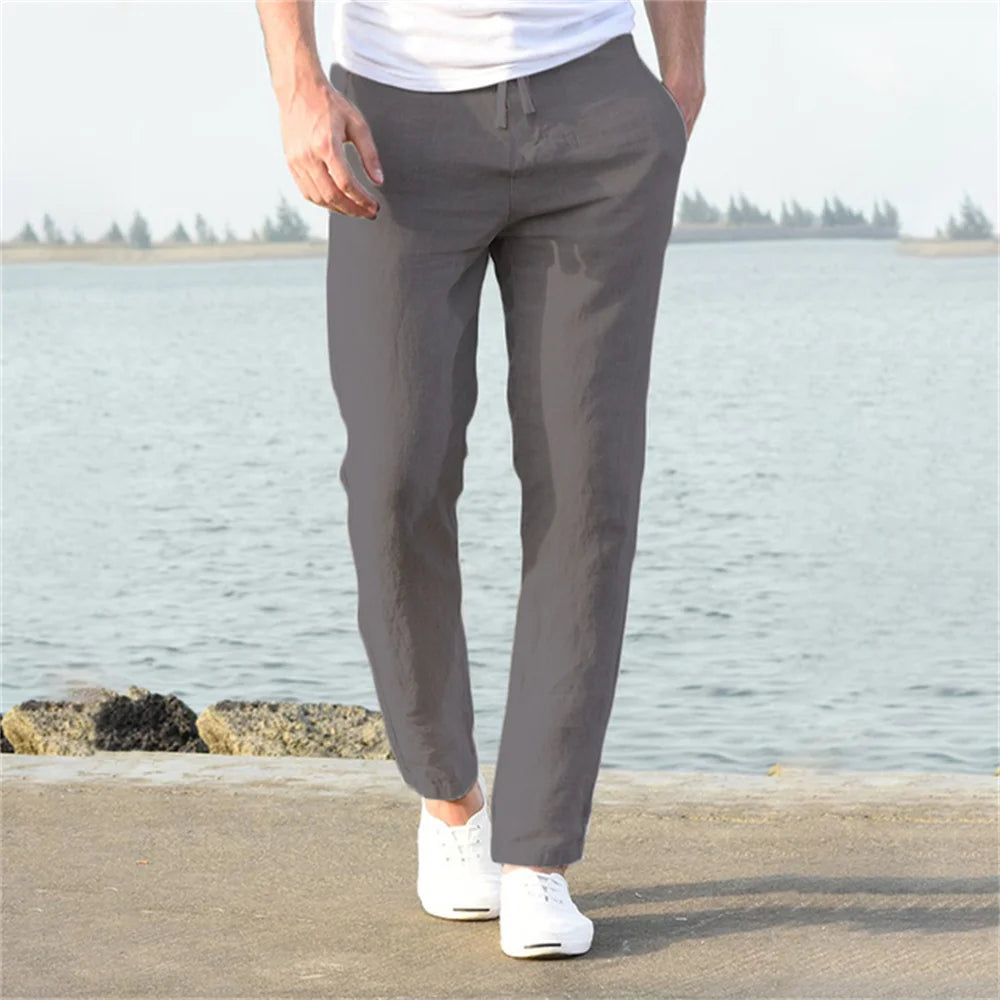 Men’s Cotton-Linen Casual Pants – Norvello Edition