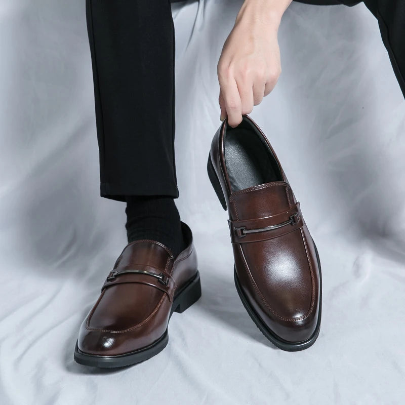 Men's Formal Leather Loafers – Classic Prestige Edition
