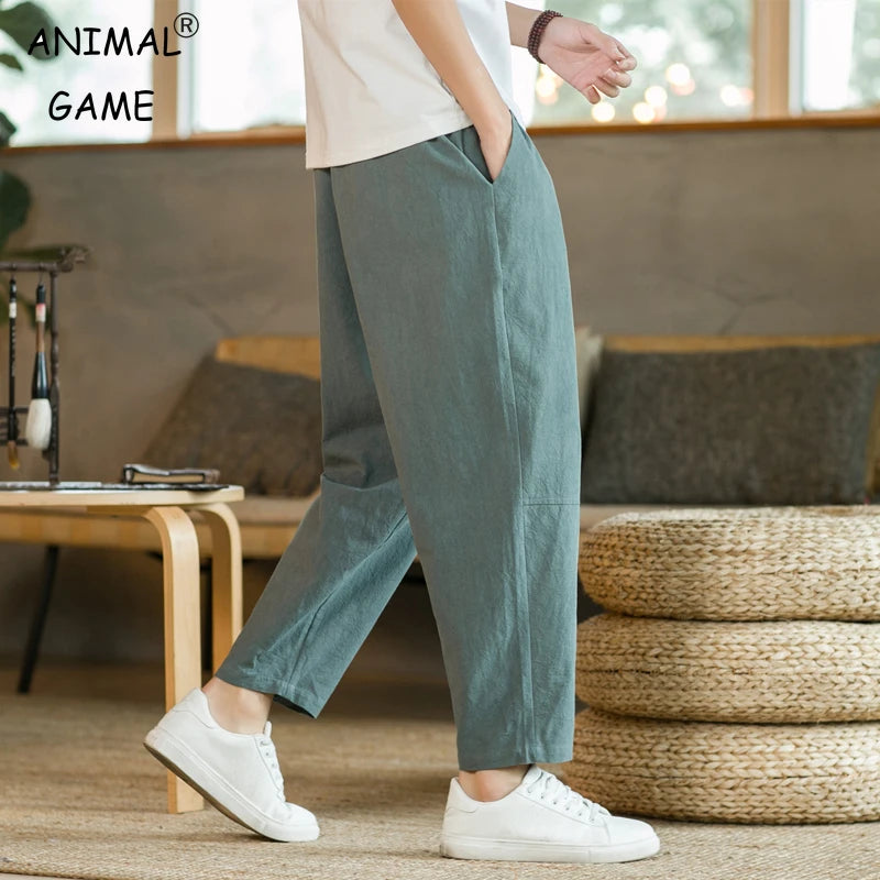 Norvello Cotton Linen Trousers