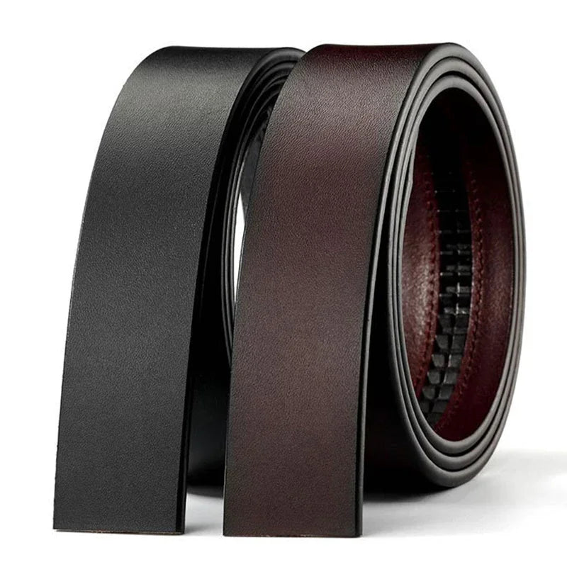 Men's Genuine Cowhide Leather Belt – Vintage Automatic Edition