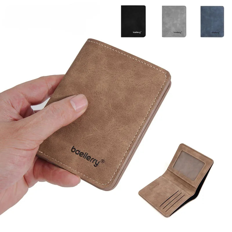 Men’s Thin Sanded Leather Wallet