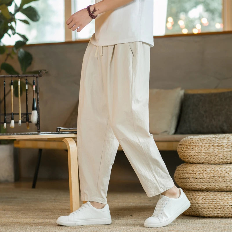 Norvello Cotton Linen Trousers