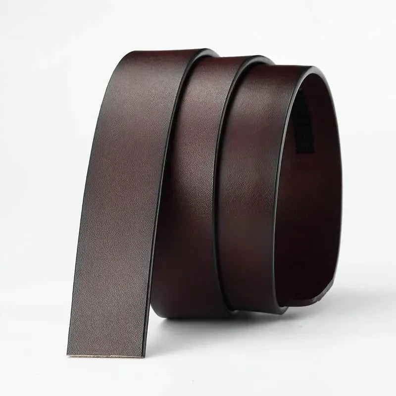 Men's Genuine Cowhide Leather Belt – Vintage Automatic Edition