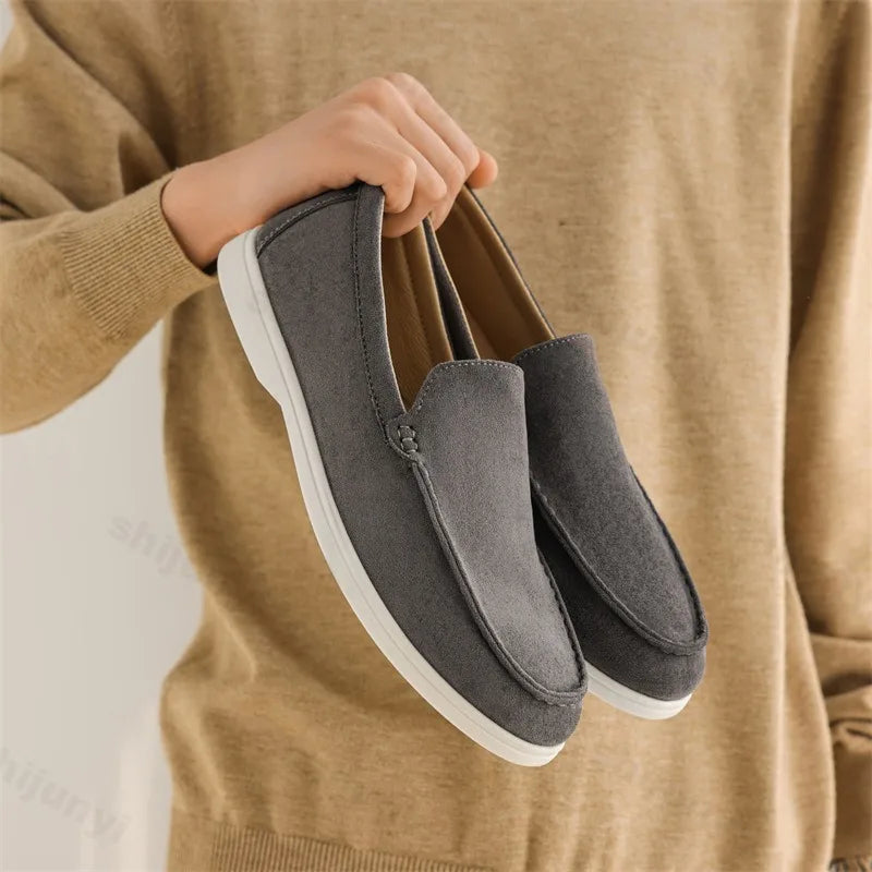 Men's Frosted Suede Loafers
