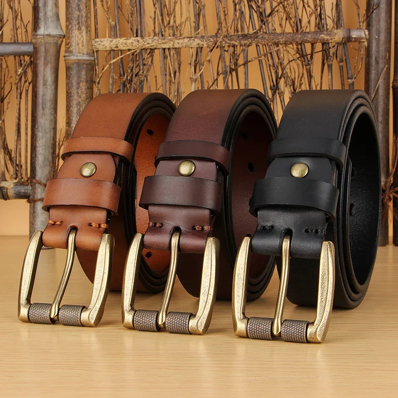 Men's Genuine Cowhide Belt