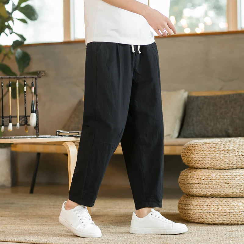 Norvello Cotton Linen Trousers
