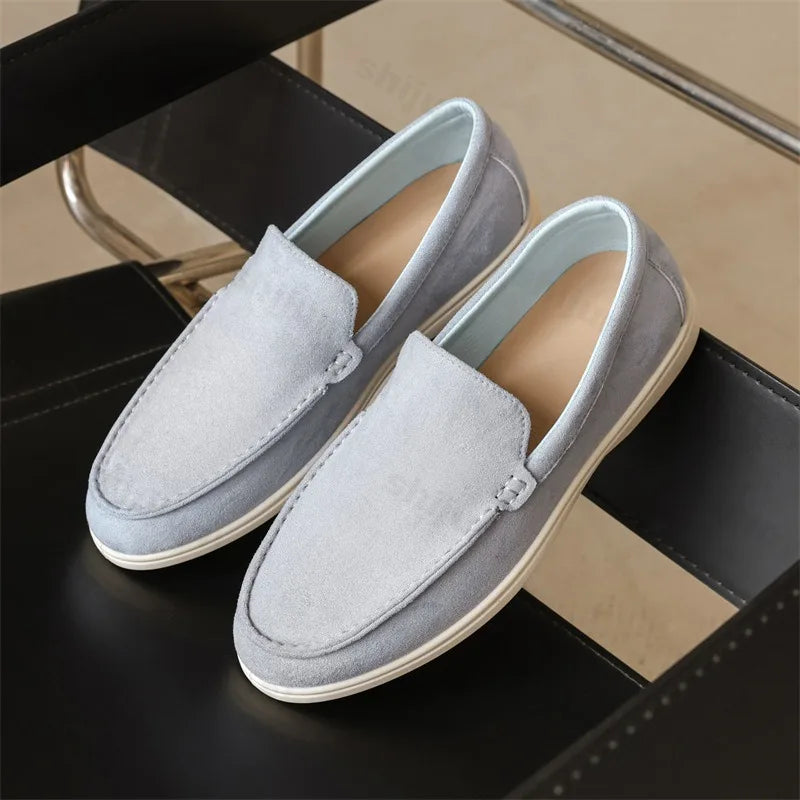 Men's Frosted Suede Loafers