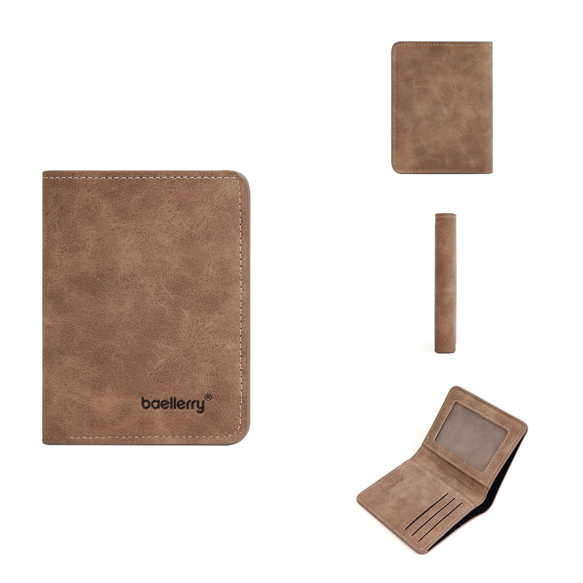 Men’s Thin Sanded Leather Wallet