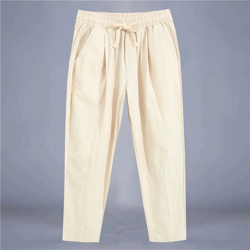 Norvello Cotton Linen Trousers