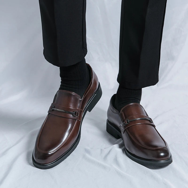 Men's Formal Leather Loafers – Classic Prestige Edition