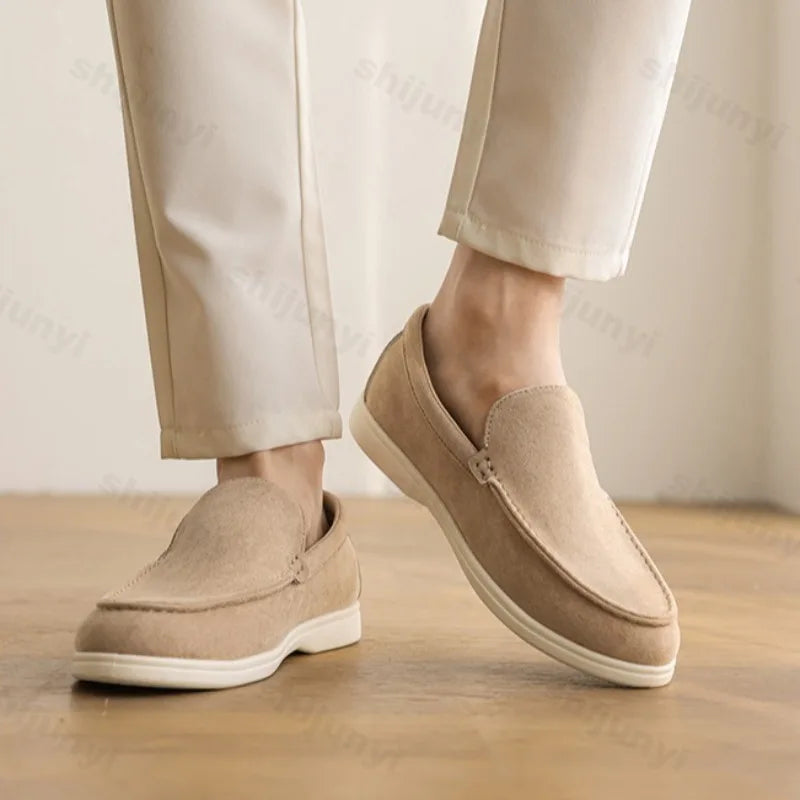 Men's Frosted Suede Loafers