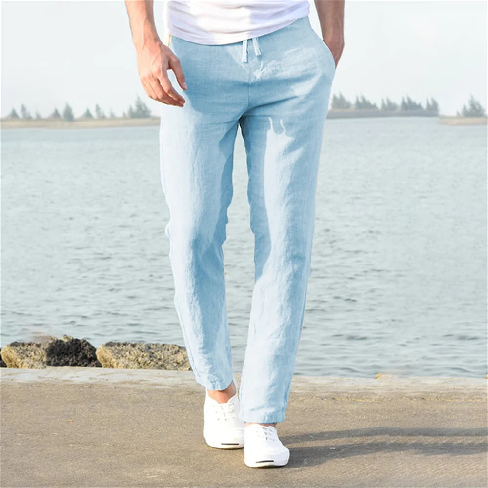 Men’s Cotton-Linen Casual Pants – Norvello Edition